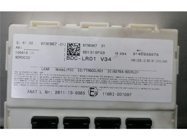 Pojistková skříňka 873696701, 9146938878 BMW X1 F48 F49 2019