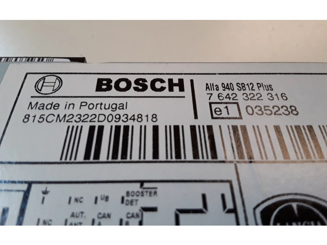 Радио/ проигрыватель CD/DVD / навигация 7642322316   Alfa Romeo Giulietta