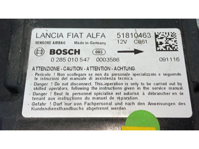 Řídící jednotka 0285010547, MODULOELECTRONICO Fiat Doblo 2010