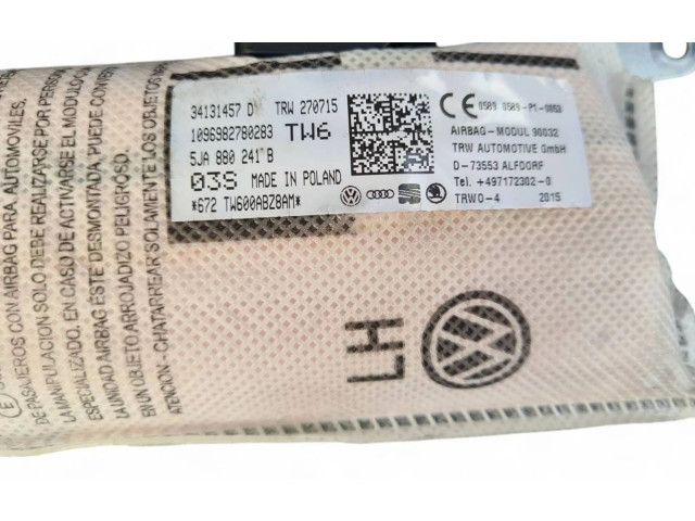 Подушка безопасности в сиденье 5JA880241B, 34131457D Skoda Rapid (NH)
