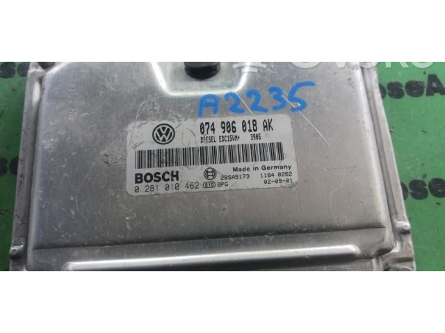 Блок управления двигателем Блок управления 0281010462, 074906018AK Volkswagen Transporter - Caravelle T4
