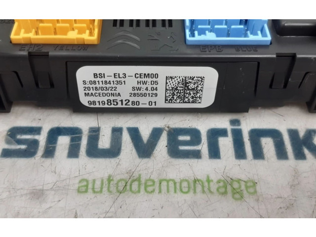 Блок управления двигателя 9663123380, 1629042180 Citroen C3 Aircross