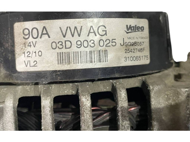 Генератор 03d903025j   Skoda Fabia Mk2 (5J)      