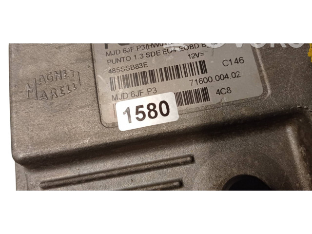 Řídící jednotka 55186608, 7160000402   Fiat Punto Evo 2001