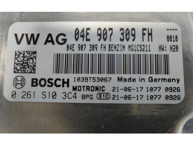 Блок управления двигателем Блок управления 04E907309FH Skoda Octavia Mk4