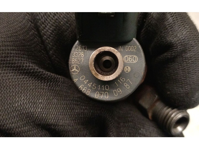 Форсунка A6680700987, 0445110116BOSCH Mercedes-Benz A W168 668942