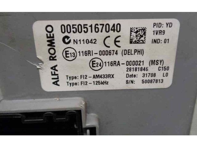 Pojistková skříňka Řídící jednotka BSM 00505167040 Alfa Romeo Mito 2009