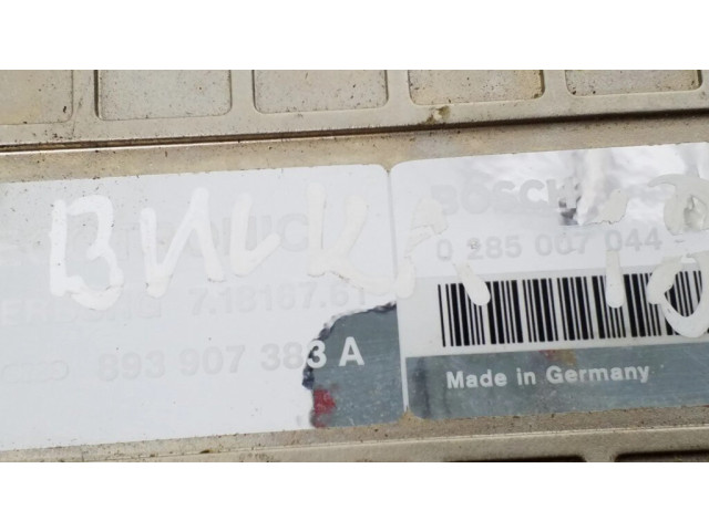 Блок управления двигателя 893907383A, 0285007044   Audi 80 90 B3