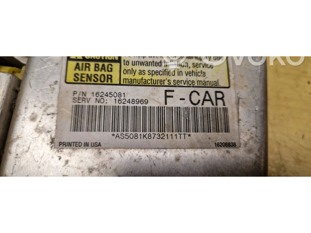 Блок подушек безопасности 16245081, 16248969   Pontiac Firebird