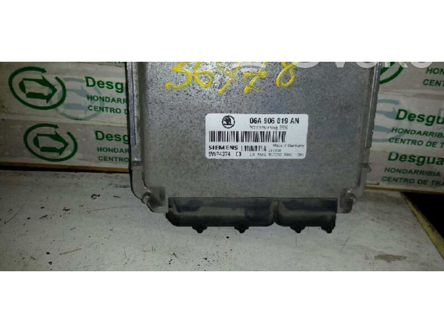 Блок управления двигателем Блок управления 06A906019AN, 5WP4374 Skoda Octavia Mk1 (1U)