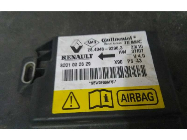 Блок подушек безопасности 8201002829   Dacia Sandero