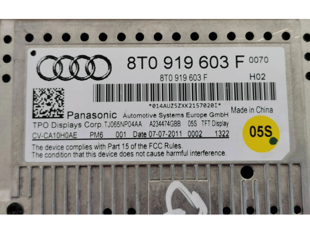 Дисплей 8T0919603F, A234474GBB Audi Q5 SQ5