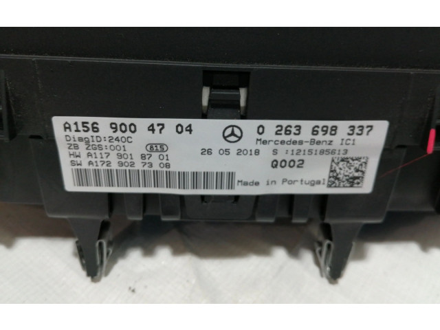 Přístrojová deska Mercedes-Benz GLA W156 2018 A1569004704, A1179018701