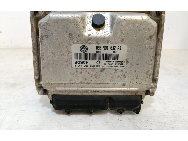 Блок управления двигателя 030906032AS, 0261206823 Volkswagen Lupo