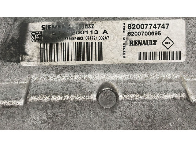Блок управления двигателя 8200774747, 8200774747 Renault Twingo I