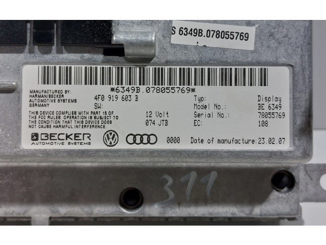 Дисплей    4F0919603B, 4F0919603B   Audi A6 S6 C6 4F