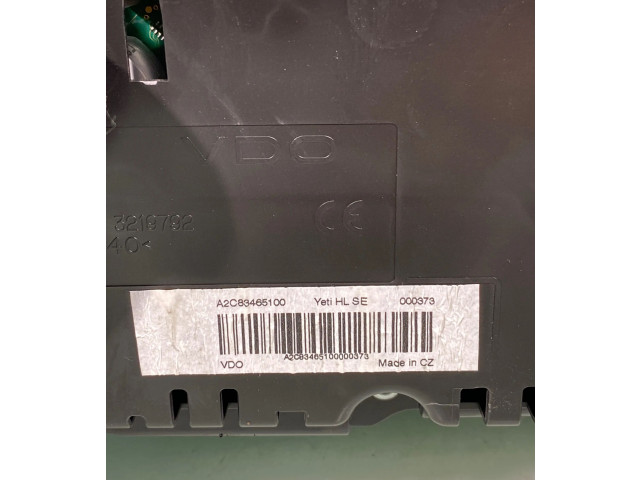 Панель приборов A2c83465100 Skoda Yeti (5L)
