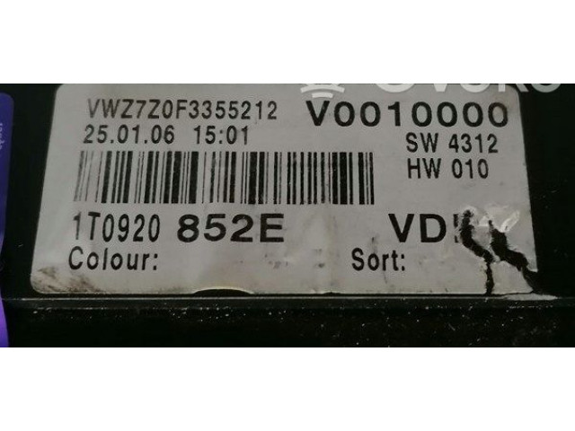 Панель приборов 1T0920852E Volkswagen Caddy