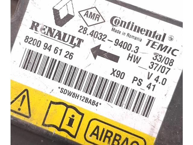 Блок подушек безопасности 8200946126, 28403294003 Dacia Logan I