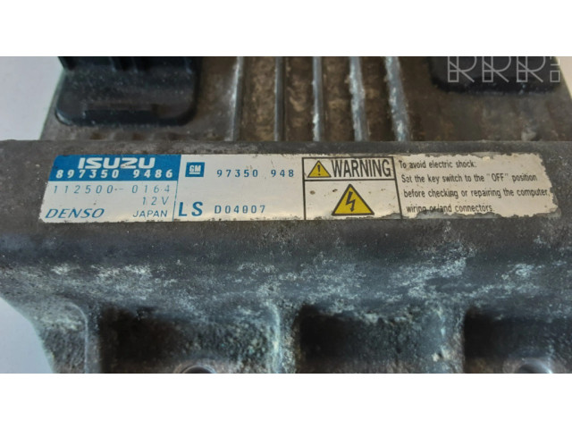 Блок управления двигателя 1125000164, 8973509486   Opel Meriva A