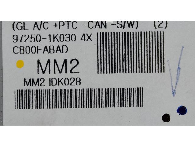 Блок управления климат-контролем 97250-1K030, 97250-1K030   Hyundai ix20