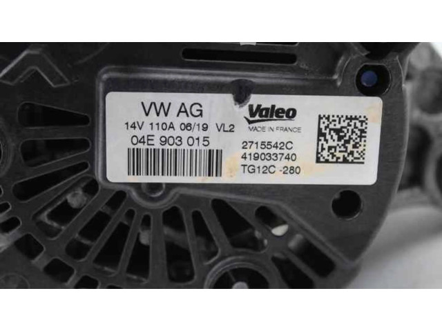 Генератор 04C903023H, 2715542C04E903015 Skoda Fabia Mk3 (NJ)