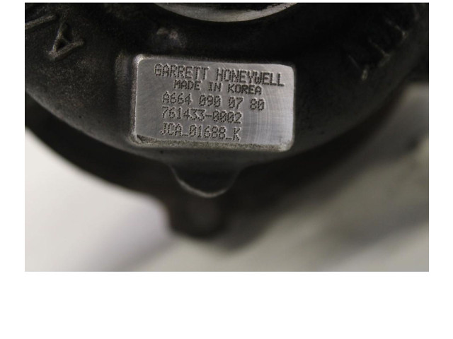  Турбина SsangYong Kyron  6640900780   для двигателя 664 950      