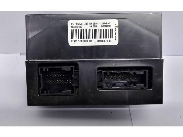 Блок управления кондиционером 9677334580 Citroen C4 Grand Picasso