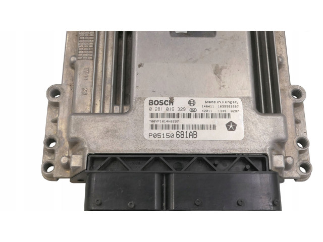 Блок управления двигателя P05150681AB, 0281019329   Jeep Cherokee