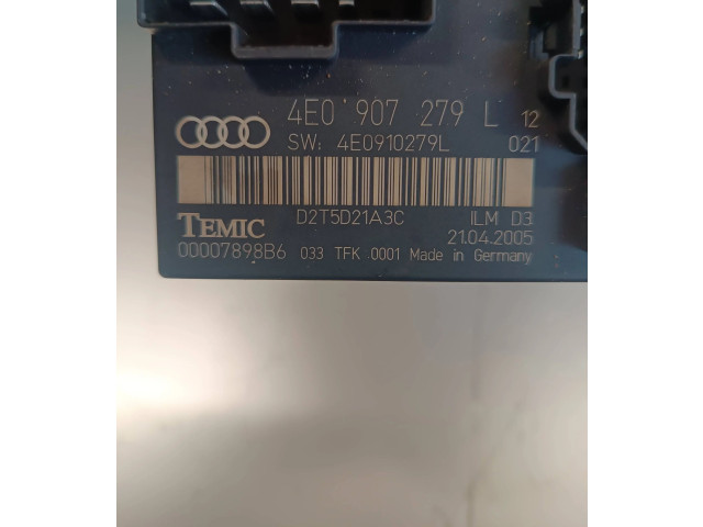 Блок комфорта 4E0907279L, 4E0910279L   Audi A8 S8 D3 4E   