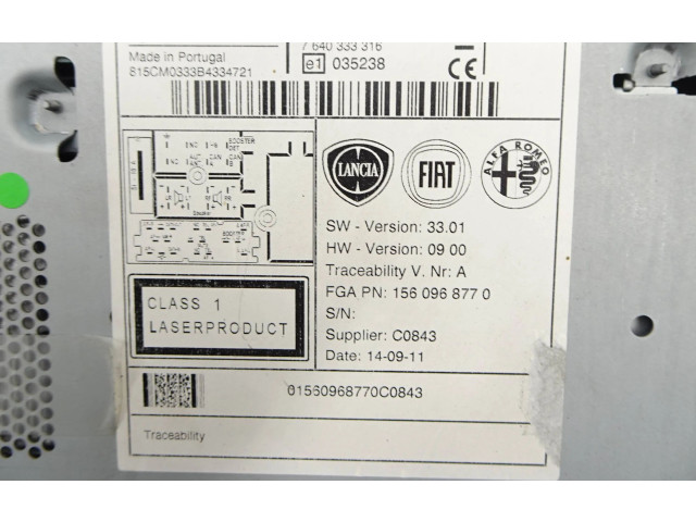 Радио/ проигрыватель CD/DVD / навигация 0156096877, 1560968770 Alfa Romeo Giulietta