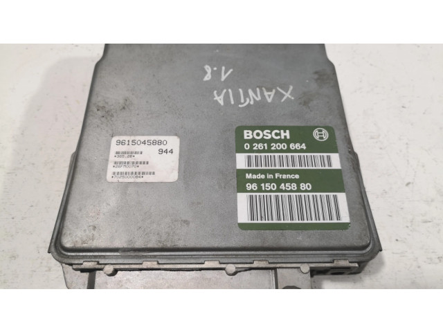 Блок управления двигателя 0261200664, 9615045880 Citroen Xantia