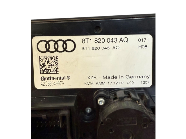Блок управления климат-контролем 8T1820043AQ, A2C53346679   Audi A5 Sportback 8TA