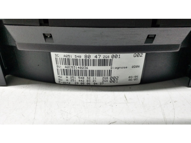 Панель приборов A2515408047, A2515403211   Mercedes-Benz R W251       