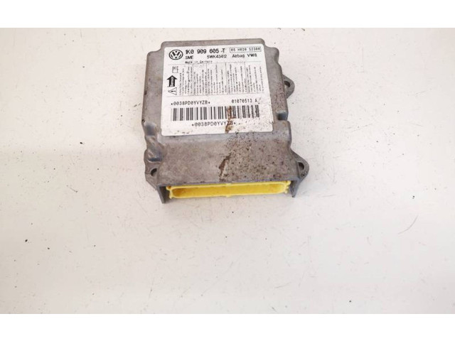 Блок подушек безопасности 1k0909605t, 5wk43412 Skoda Octavia Mk2 (1Z)