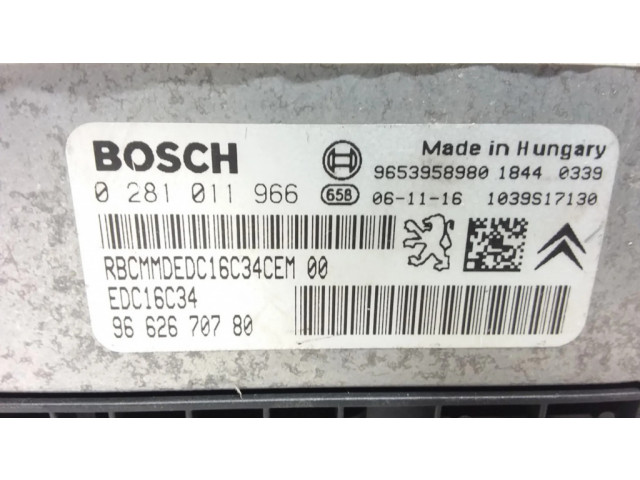 Řídící jednotka 0281011966, 9662670780 Citroen C4 I 2006
