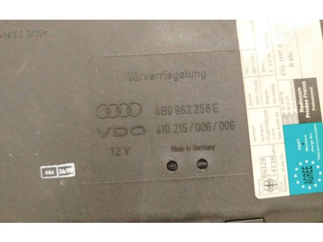 Блок комфорта 4B0962258E, 410215006006 Audi A6 S6 C5 4B