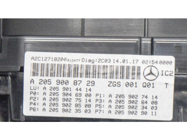 Přístrojová deska Mercedes-Benz C W205 2017 A2059028508, A2059023503