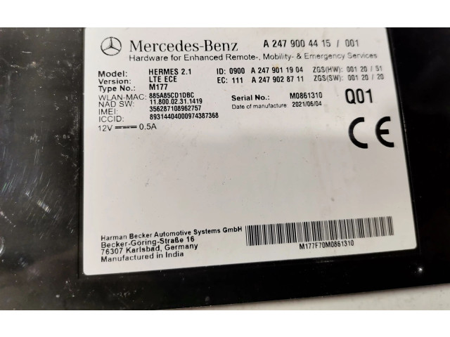 Блок управления A2479004415, A2479011904   Mercedes-Benz GLB x247