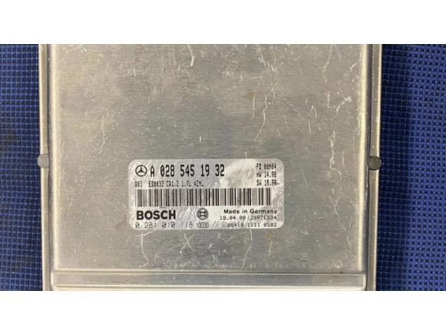 Řídící jednotka A0285451932, 0281010118   Mercedes-Benz A W168 2004