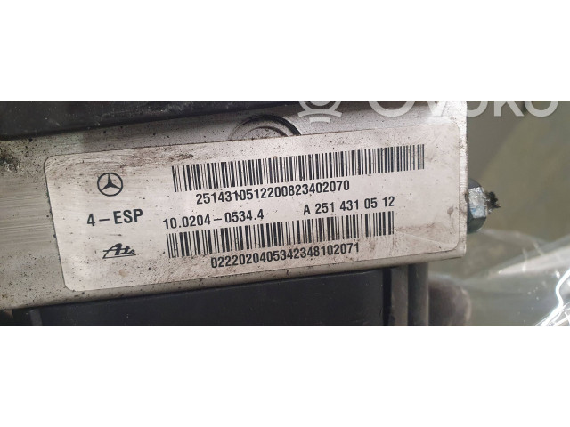 Jednotka ABS A2514310512, 10020405344 Mercedes-Benz R W251 2008
