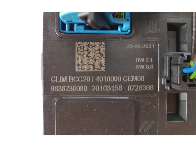 Блок управления 9836236080 Peugeot 2008 II