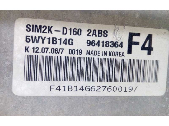 Блок управления двигателя 96418364, 5WY1B14G   Chevrolet Epica