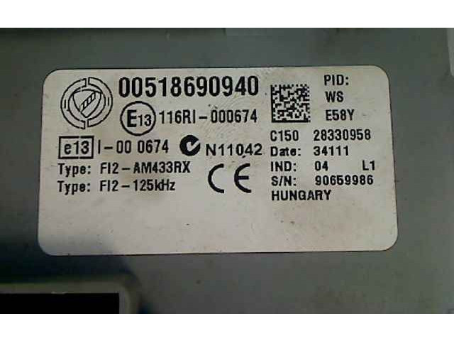   Pojistková skříňka 52034844   Fiat Punto (199) 2012