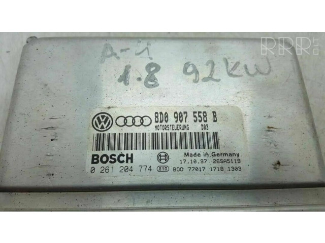 Řídící jednotka 8D0907558B, 0261204774 Audi A3 S3 8L 2002