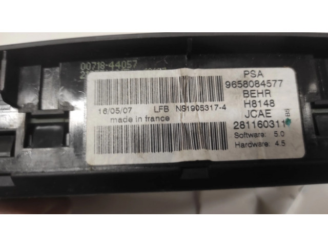 Блок управления климат-контролем 9658084577, 281160311   Citroen C4 I