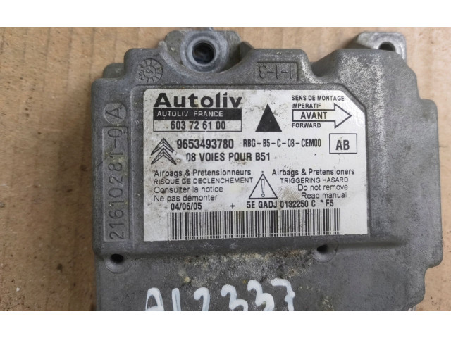 Блок подушек безопасности 9653493780   Citroen C4 I