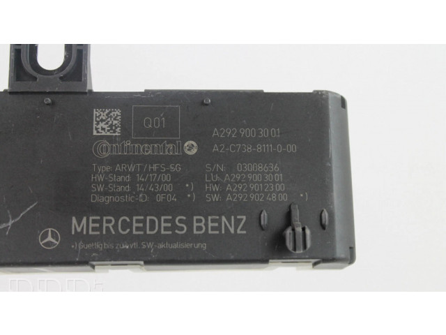 Блок управления A2929003001 Mercedes-Benz GLE (W166 - C292)