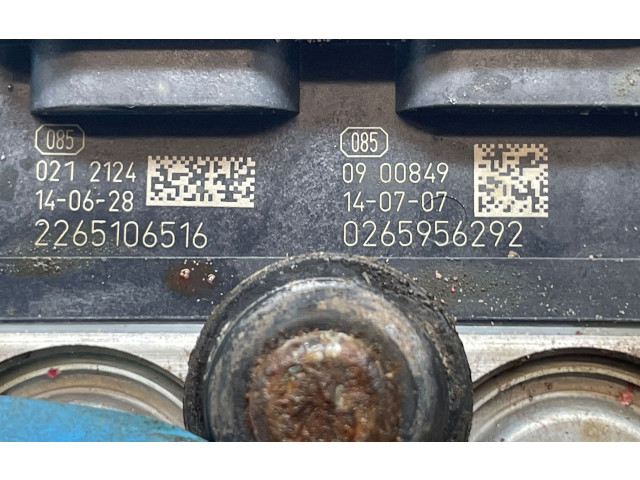 Блок АБС 2265106516, 0265956292   Opel  Meriva B  2010 - 2016 года