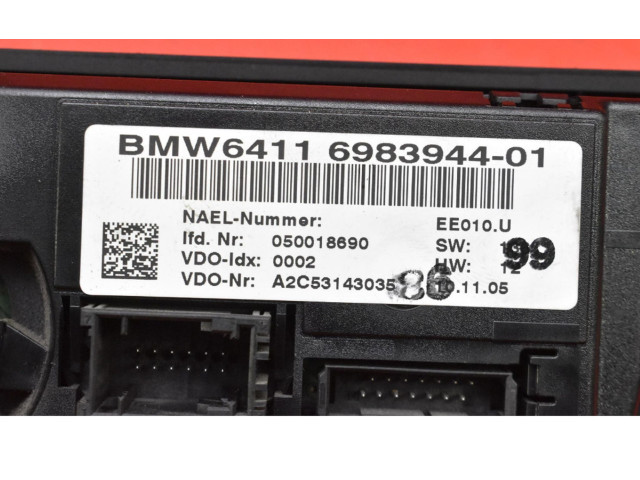 Блок управления климат-контролем 6983944-01, 6983944-01   BMW X3 E83